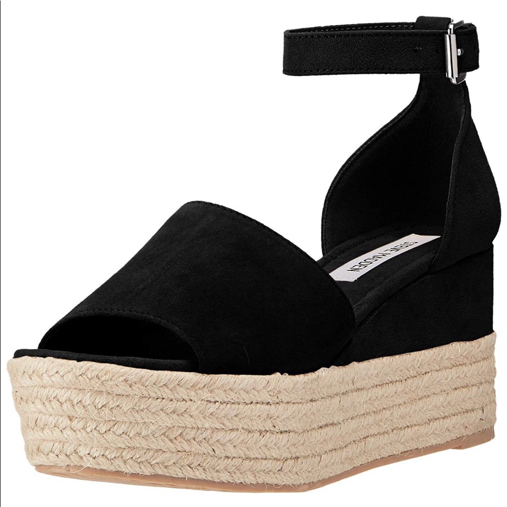 Steve Madden Apolo Espadrille Black Size 9.5